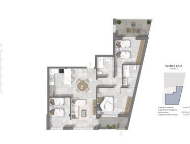 Nieuwbouw - Ground floor apartment - Guardamar del segura - Pueblo