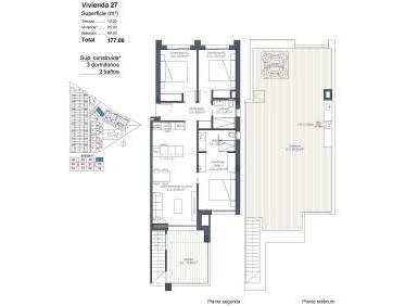Nieuwbouw - Penthouse - Los Alcazares - Serena Golf