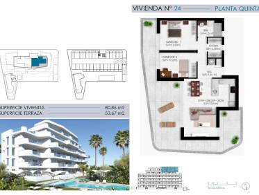 Nieuwbouw - Penthouse - Pilar de la Horadada - Mil palmeras