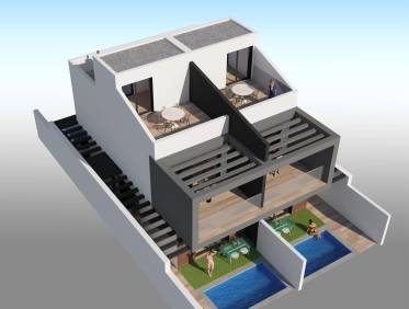 Nieuwbouw - Townhouse / Semi-detached - San Javier - Santiago de la Ribera