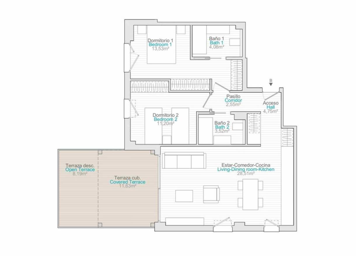Nieuwbouw - Appartement - Denia