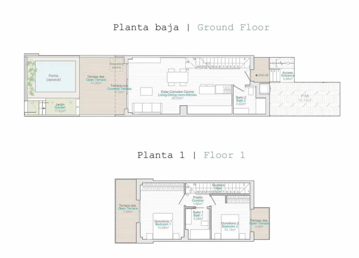 Nieuwbouw - Townhouse / Semi-detached - Denia