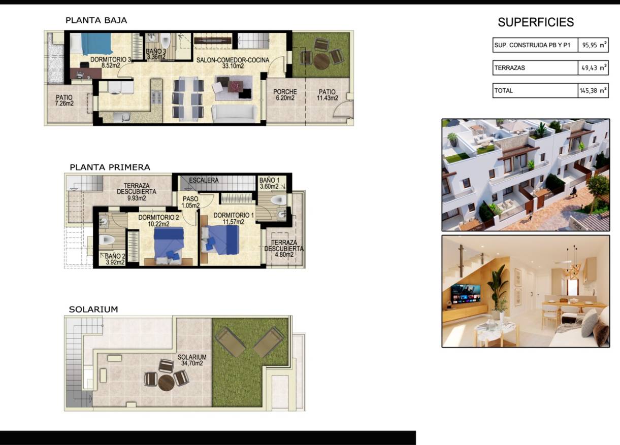 Nieuwbouw - Townhouse / Semi-detached - Orihuela Costa - Entre Naranjos - Vistabella