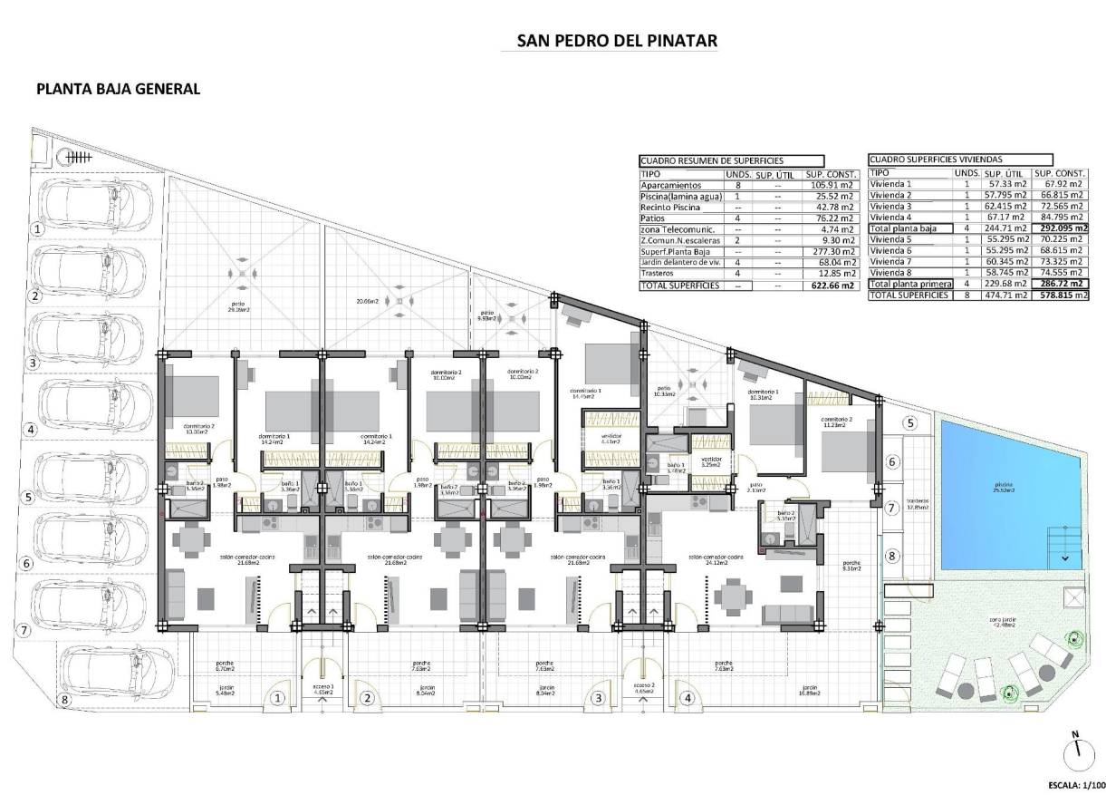 Nieuwbouw - Townhouse / Semi-detached - San Pedro del Pinatar - Los Cuarteros