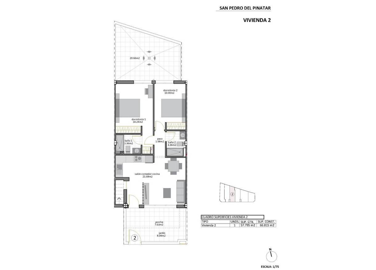 Nieuwbouw - Townhouse / Semi-detached - San Pedro del Pinatar - Los Cuarteros