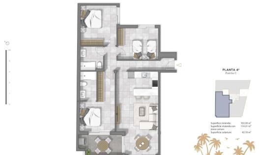 Nieuwbouw - Penthouse - Guardamar del segura - Pueblo