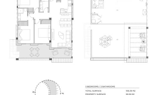 Nieuwbouw - Top Floor Bungalow - Rojales - Doña Pepa