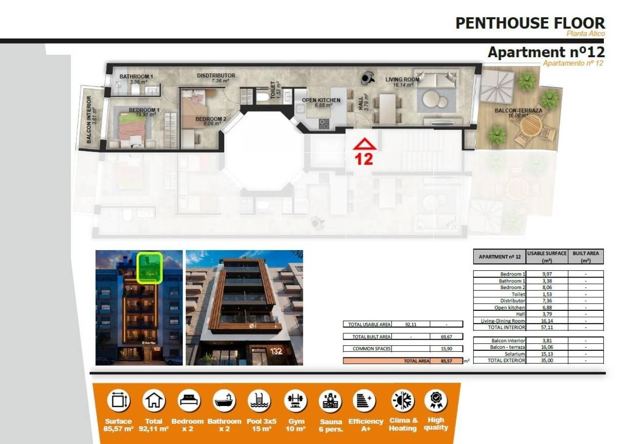 Nieuwbouw - Penthouse - Torrevieja - Playa de El Cura