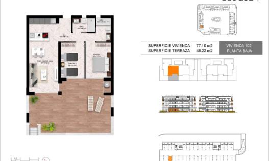 Nieuwbouw - Ground floor apartment - Torrevieja - La Siesta