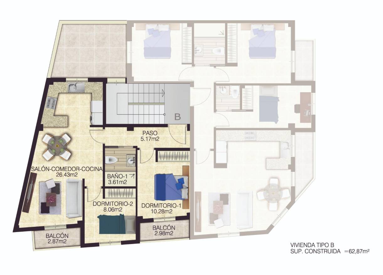 Nieuwbouw - Appartement - Jacarilla - pueblo