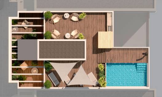 Nieuwbouw - Penthouse - Torrevieja - Playa del Acequión