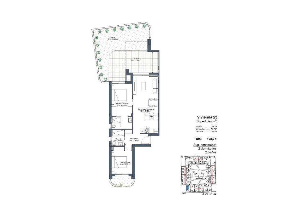 Nieuwbouw - Appartement - Ciudad Quesada - Lo Marabu
