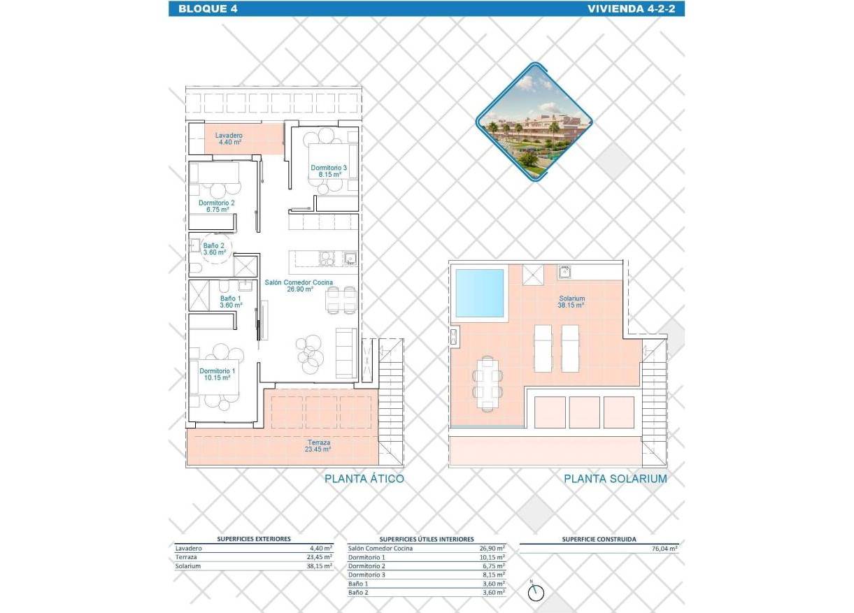 Nieuwbouw - Penthouse - Pilar de la Horadada - Lo Monte