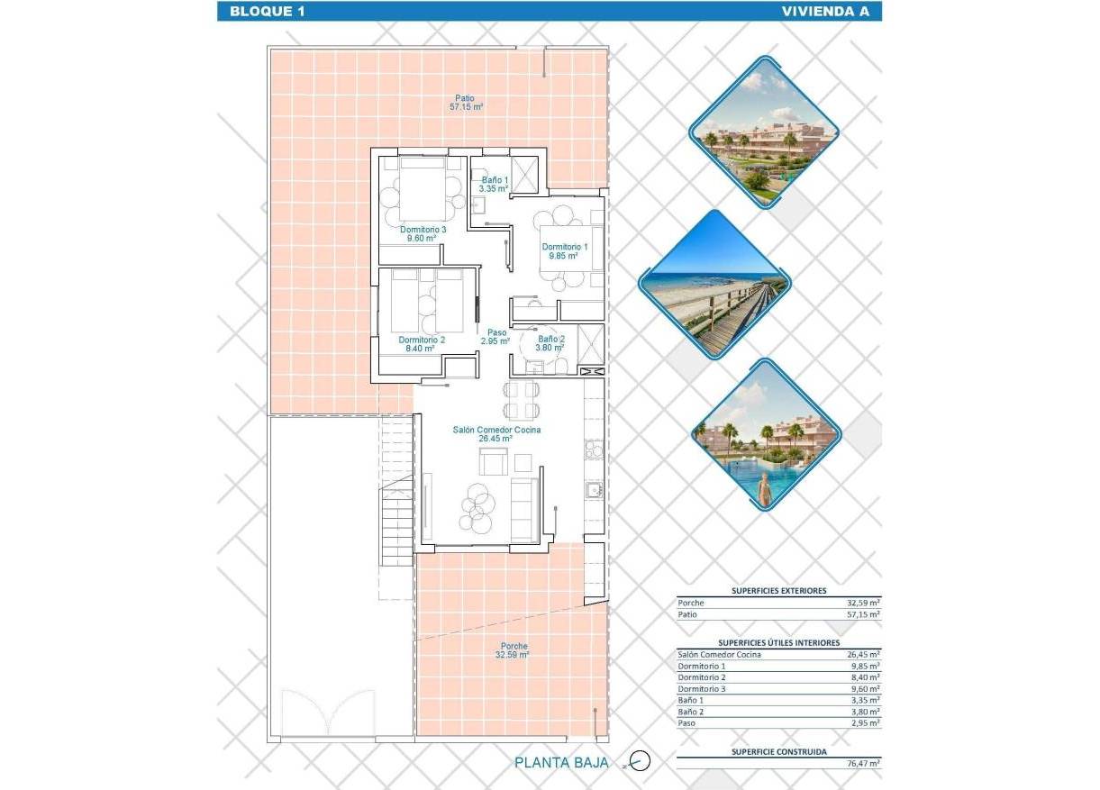 Nieuwbouw - Appartement - Pilar de la Horadada - Lo Monte