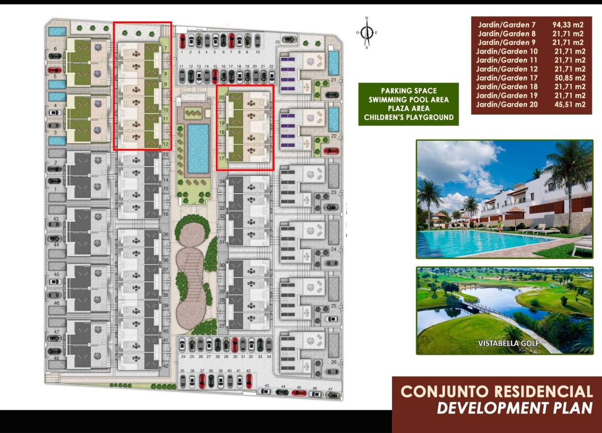 Nieuwbouw - Townhouse / Semi-detached - Orihuela Costa - Vistabella golf