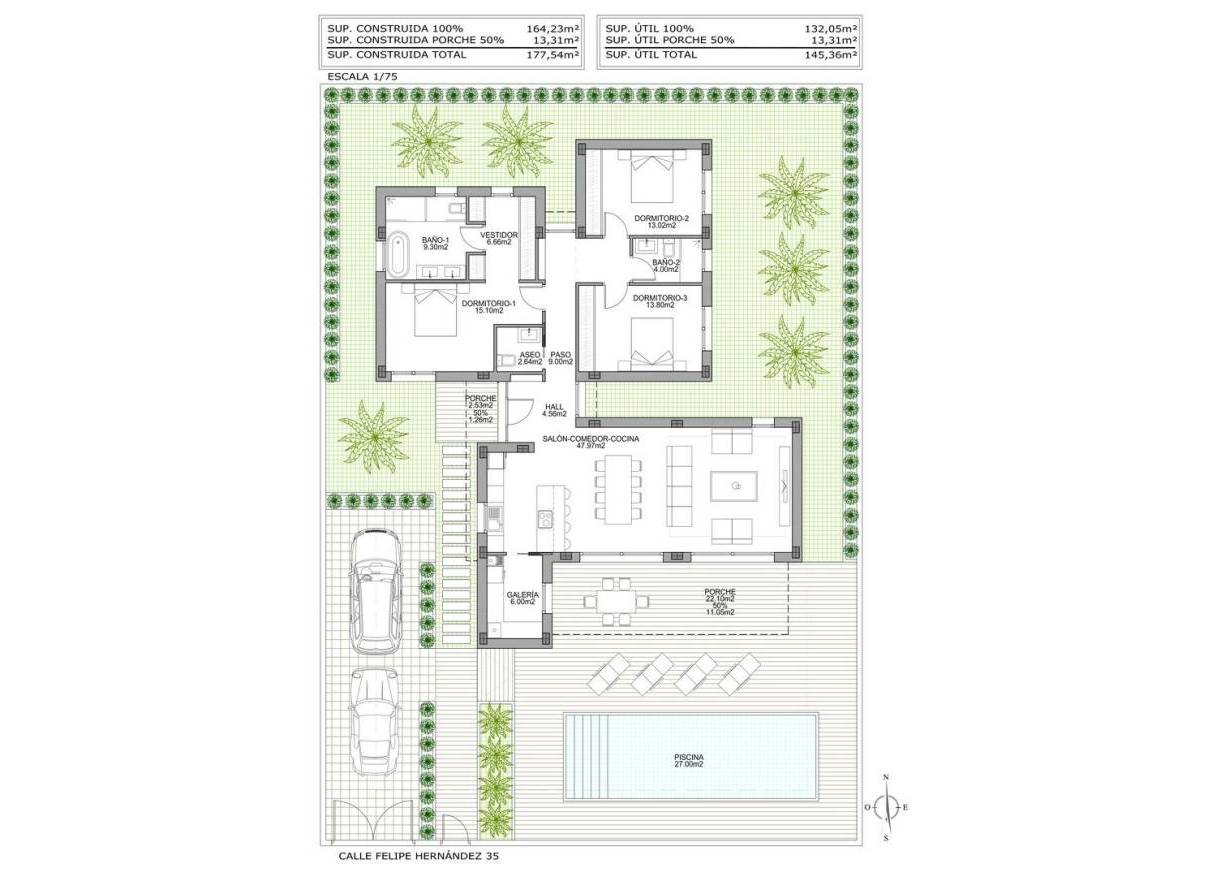 Nieuwbouw - Villa - Benijófar - Polideportivo