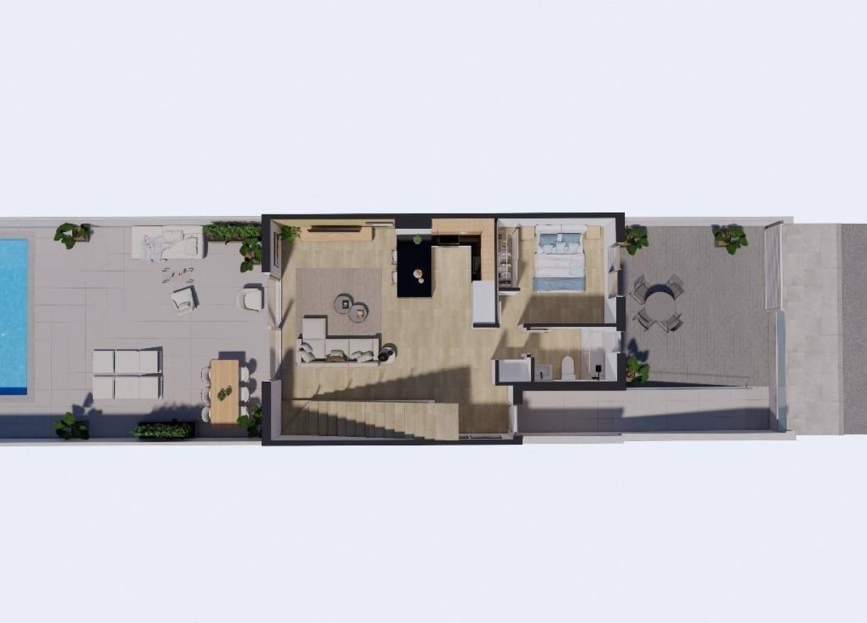 Nieuwbouw - Townhouse / Semi-detached - Los Alcazares - Serena Golf