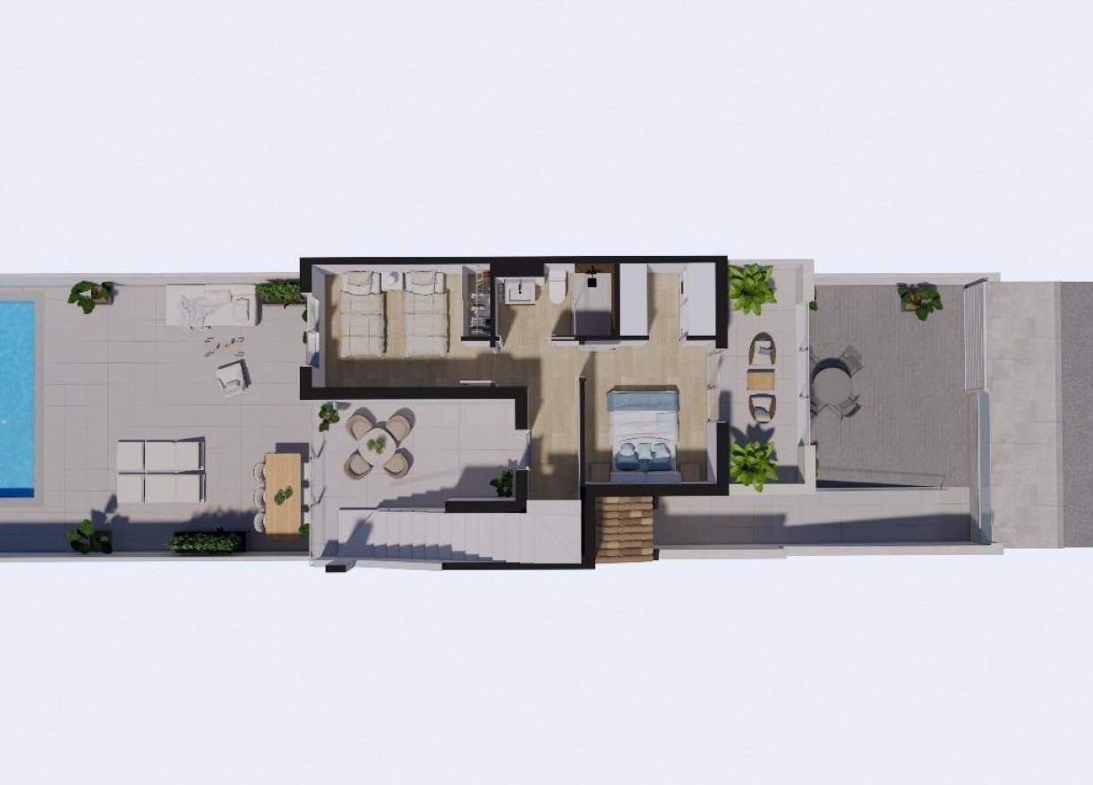 Nieuwbouw - Townhouse / Semi-detached - Los Alcazares - Serena Golf