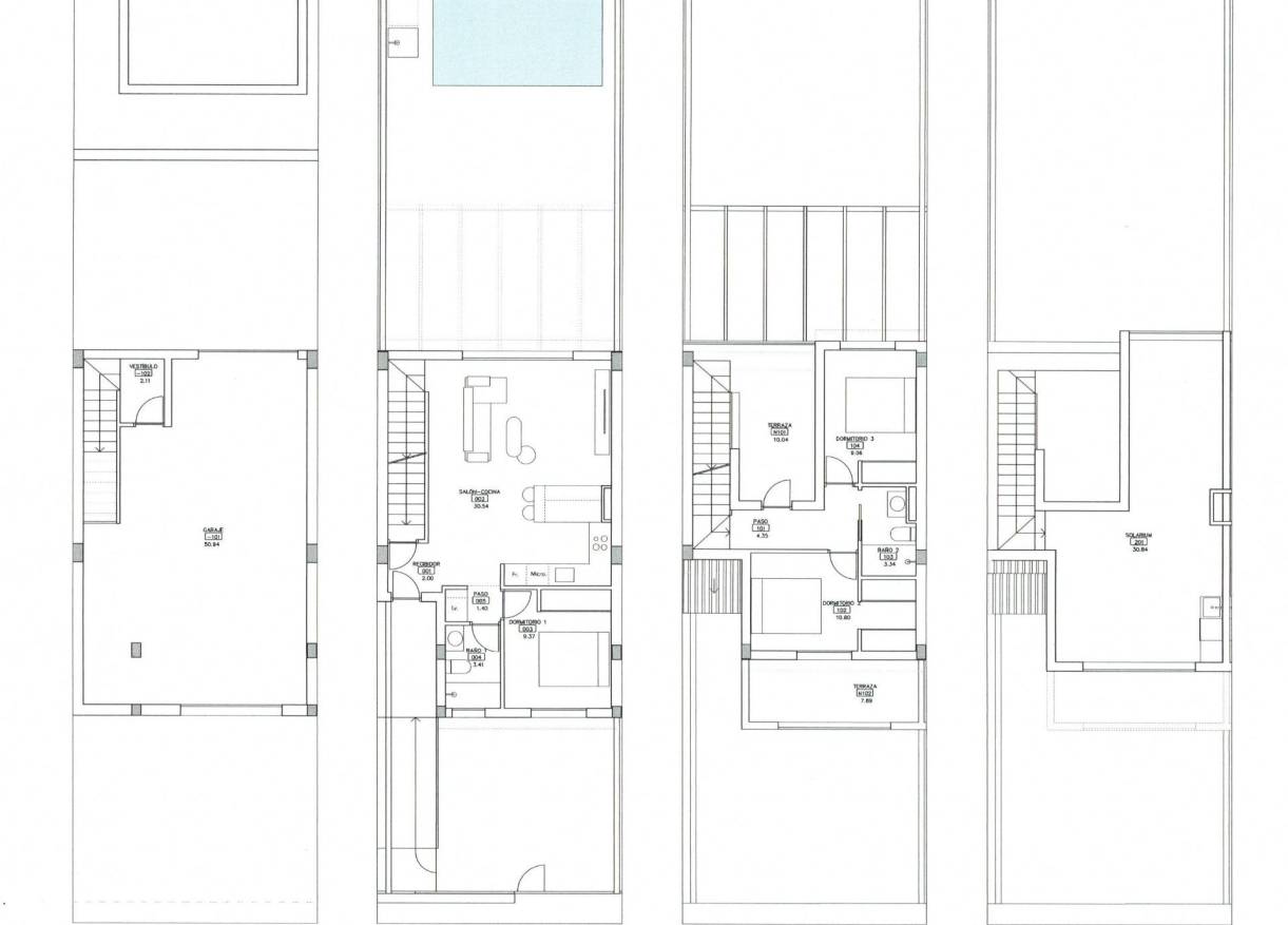 Nieuwbouw - Townhouse / Semi-detached - Los Alcazares - Serena Golf