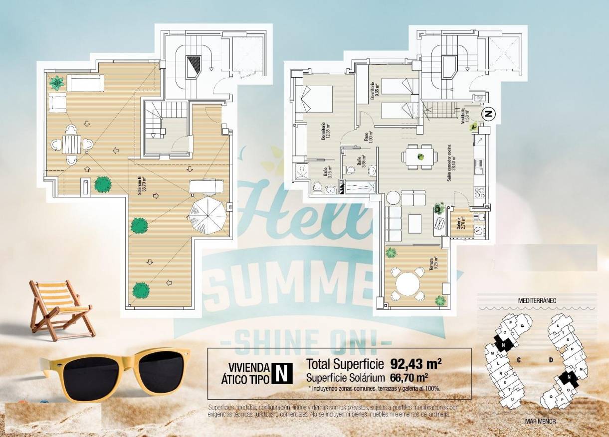 Nieuwbouw - Penthouse - La Manga del Mar Menor - La Manga