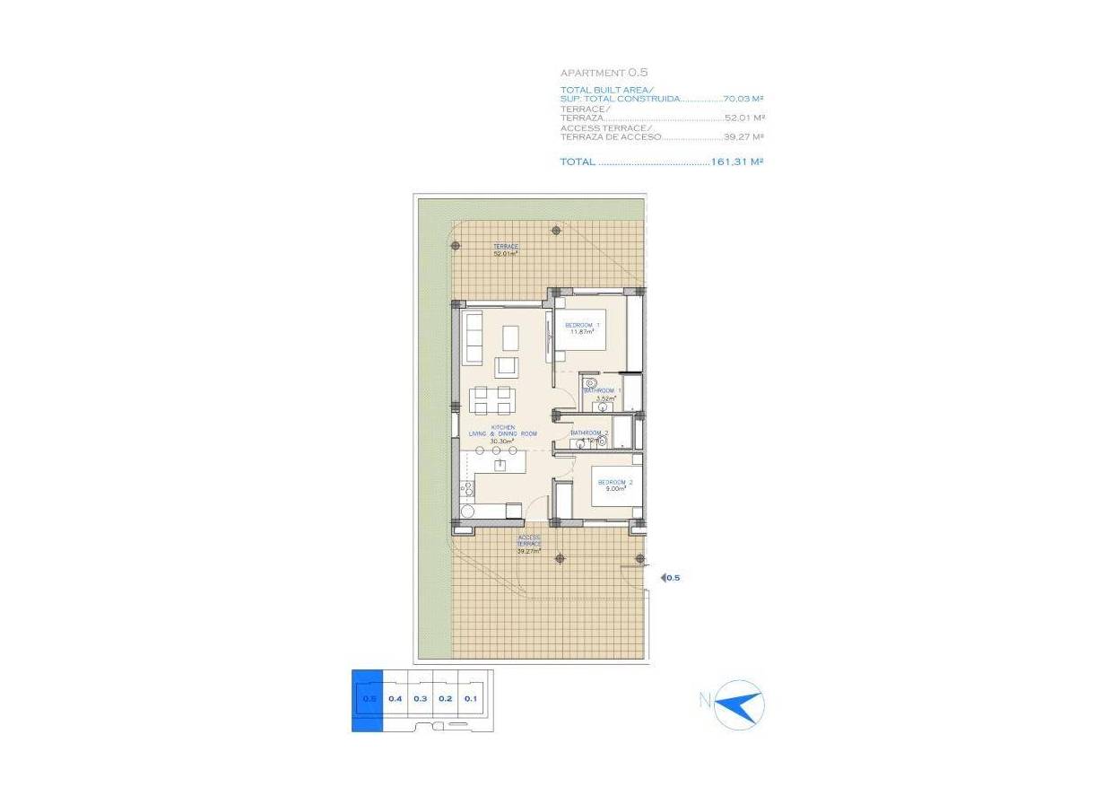 Nieuwbouw - Appartement - Los Alcazares - Serena Golf