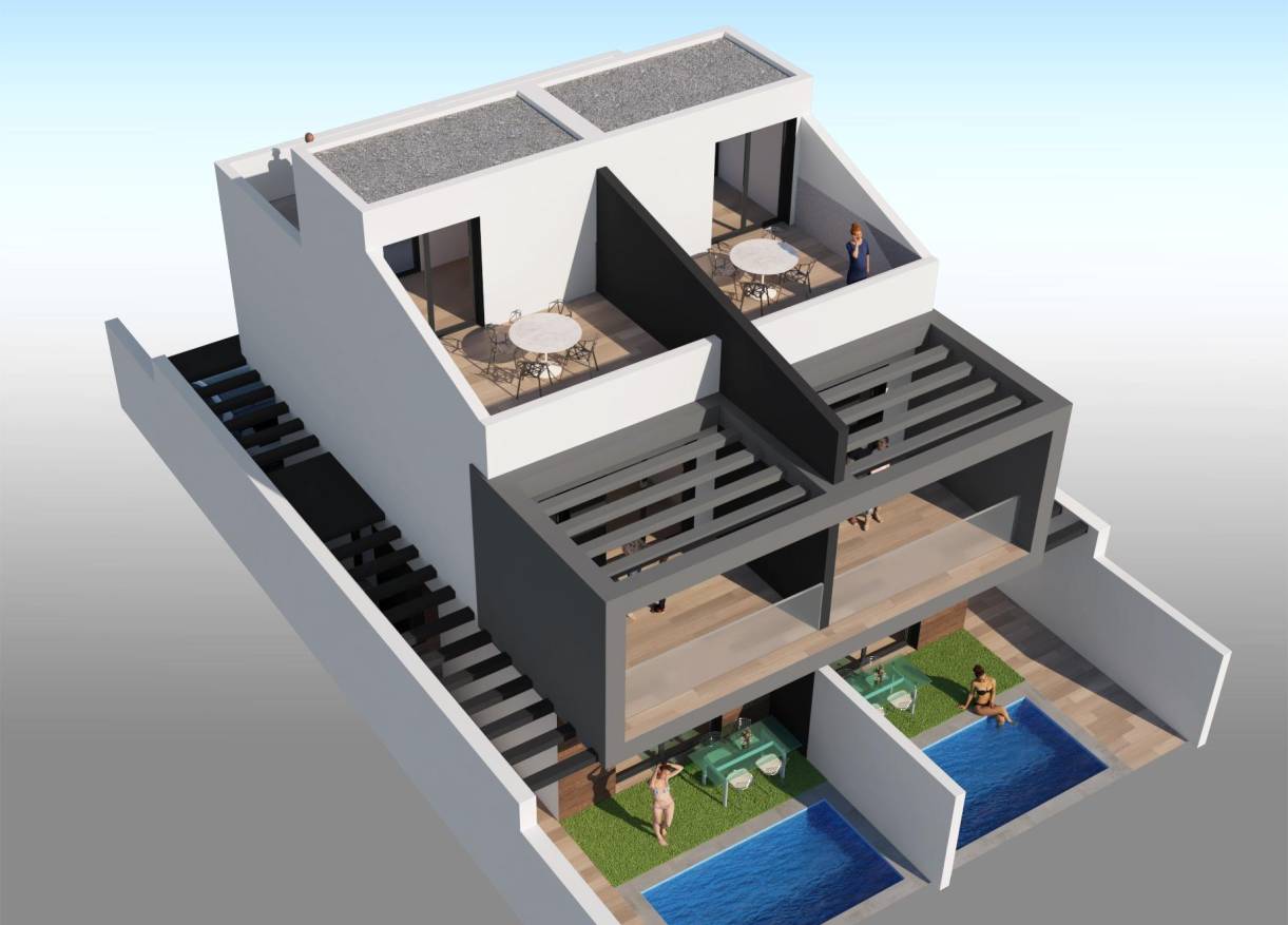 Nieuwbouw - Townhouse / Semi-detached - San Javier - Santiago de la Ribera