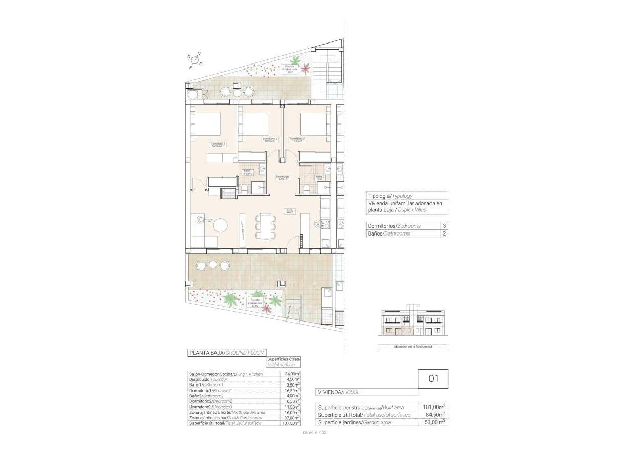 Nieuwbouw - Appartement - Hondón de las Nieves - El Salero