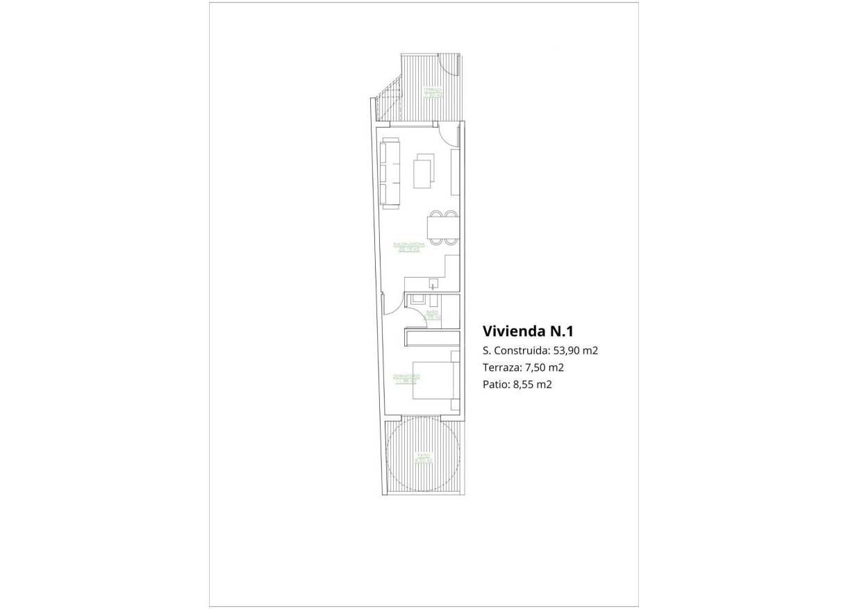 Nieuwbouw - Appartement - San Pedro del Pinatar - Los Antolinos