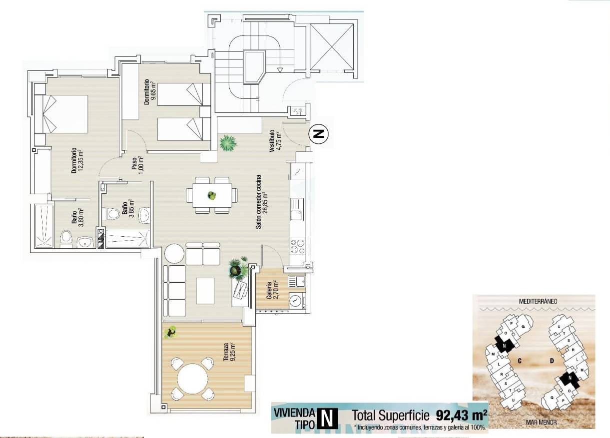 Nieuwbouw - Appartement - La Manga del Mar Menor - La Manga