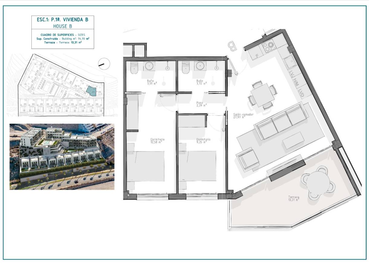 Nieuwbouw - Appartement - Águilas - Playa del Hornillo