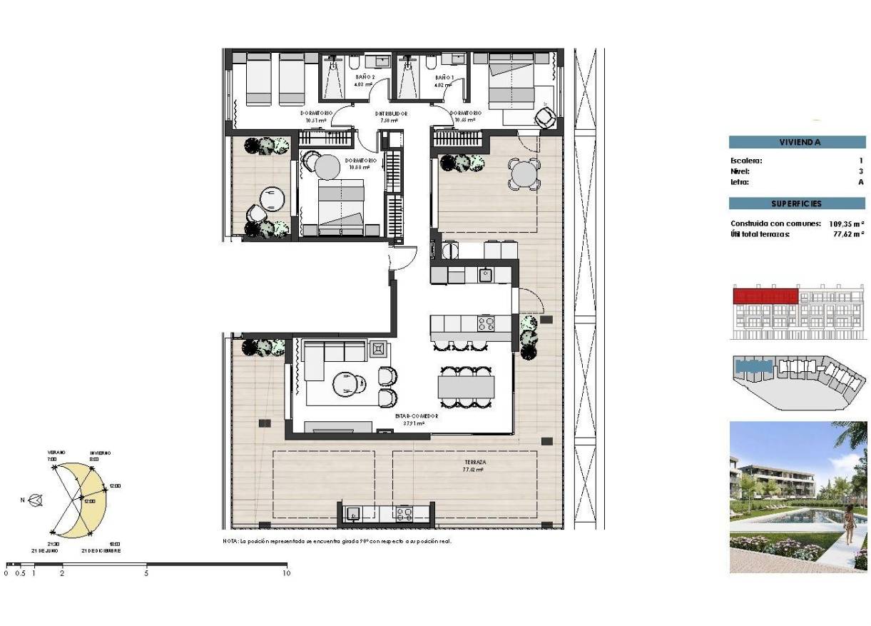 Nieuwbouw - Penthouse - Torre Pacheco - Santa Rosalia Lake And Life Resort