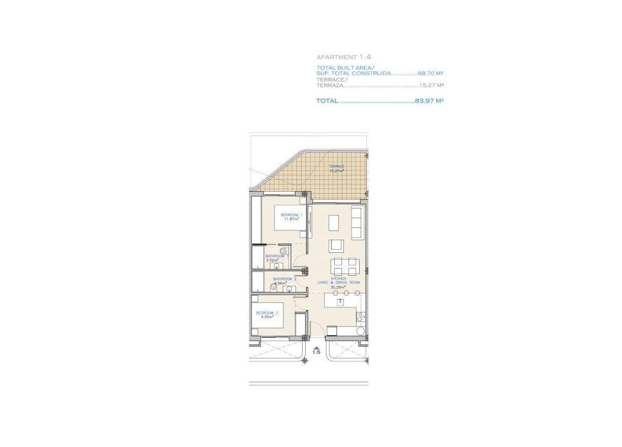 Nieuwbouw - Appartement - Los Alcazares - Serena Golf