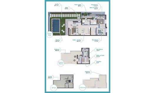 Nieuwbouw - Townhouse / Semi-detached - Los Alcazares - Torre del Rame