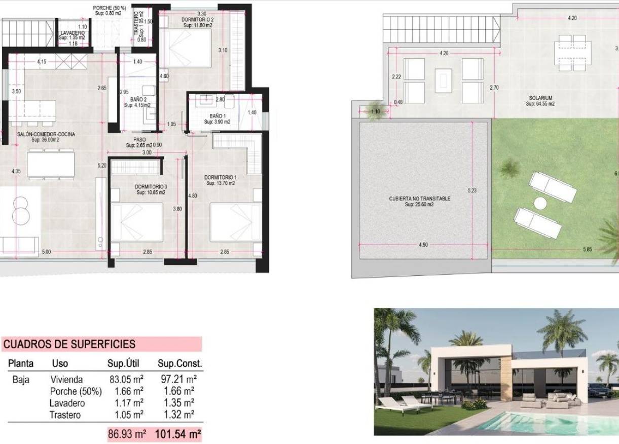 Nieuwbouw - Villa - Alhama De Murcia - Condado De Alhama