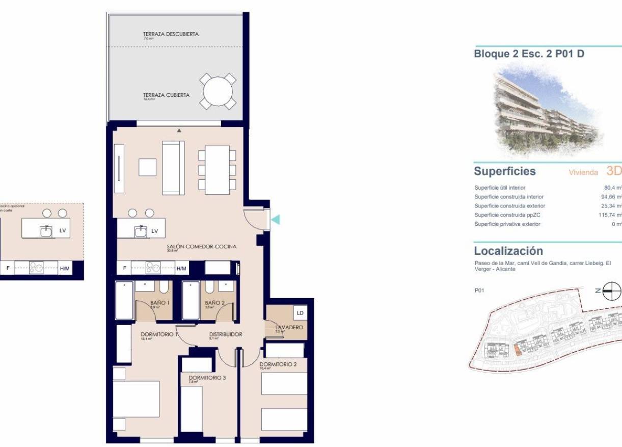 Nieuwbouw - Appartement - Denia - Playa de La Almadraba