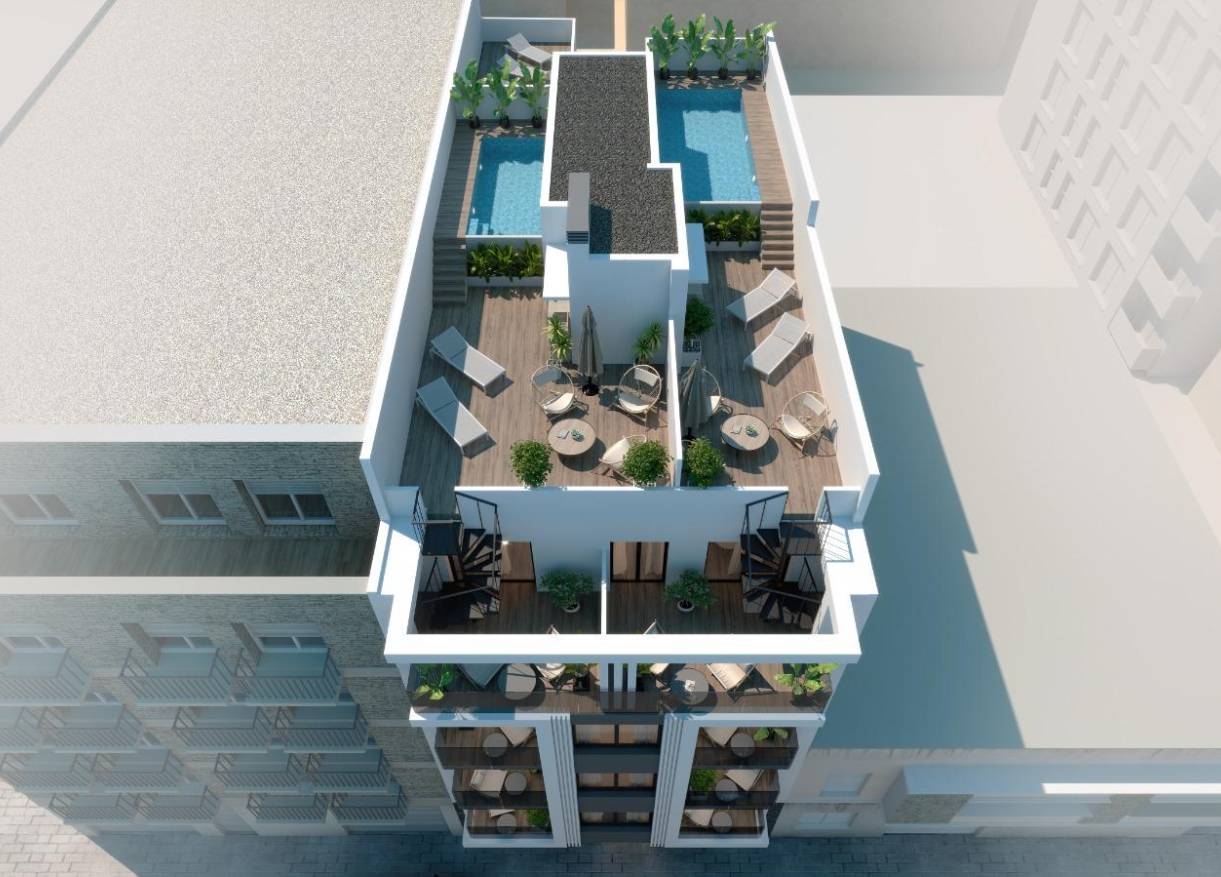 Nieuwbouw - Appartement - Torrevieja - Playa de El Cura