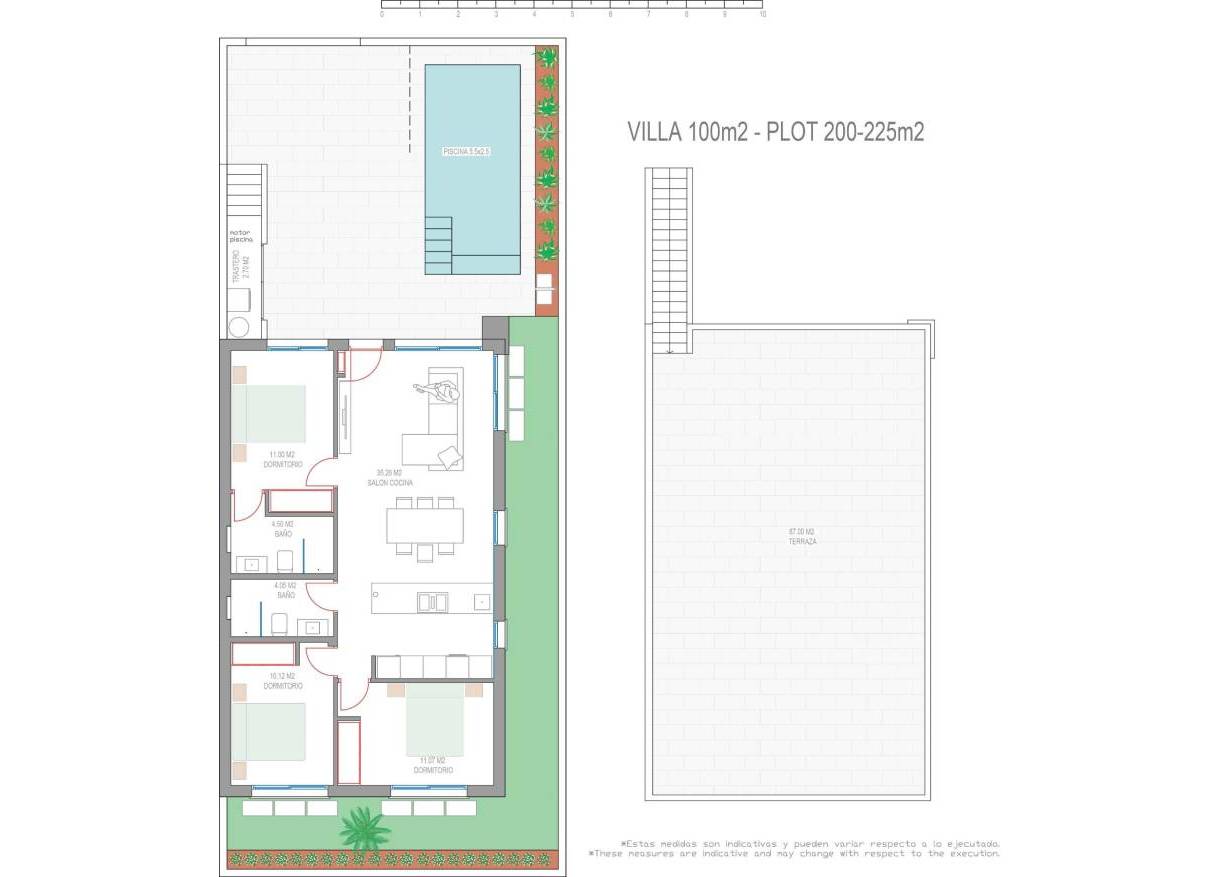 Nieuwbouw - Townhouse / Semi-detached - San Javier - Parque del doce