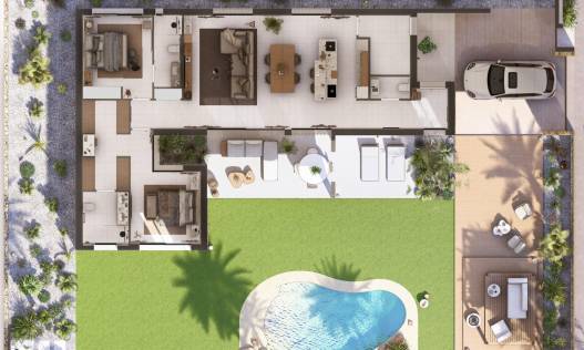 Nieuwbouw - Villa - Baños y mendigo - Altaona Golf