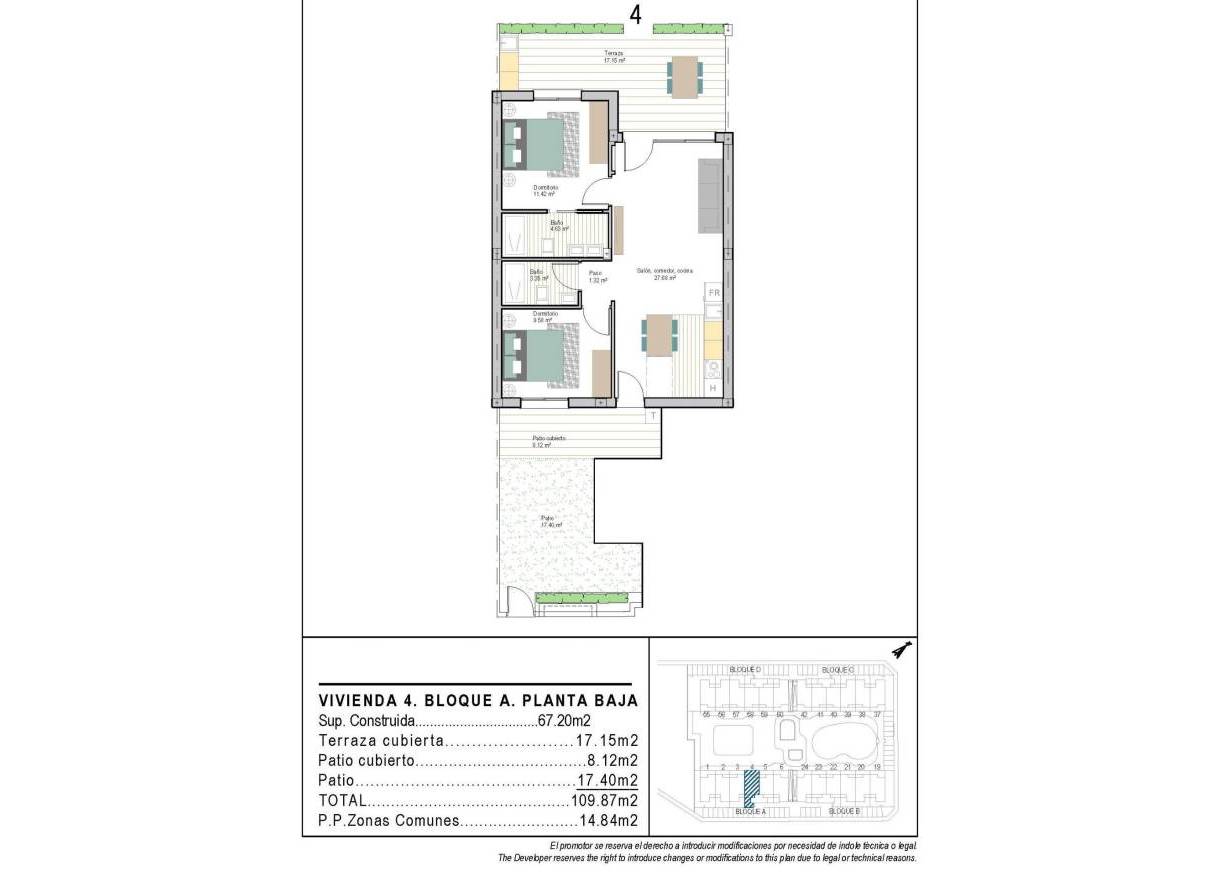Nieuwbouw - Appartement - Torre Pacheco - San Cayetano