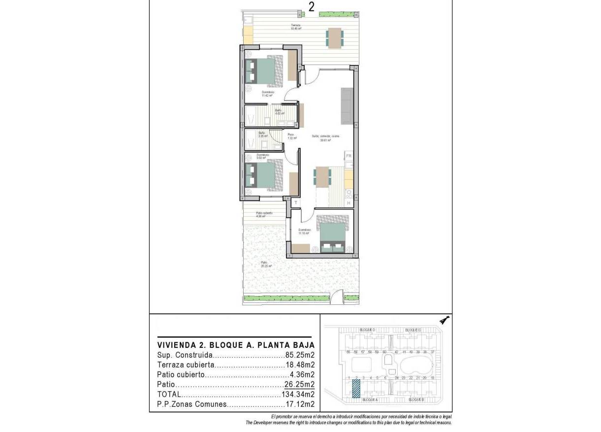 Nieuwbouw - Appartement - Torre Pacheco - San Cayetano