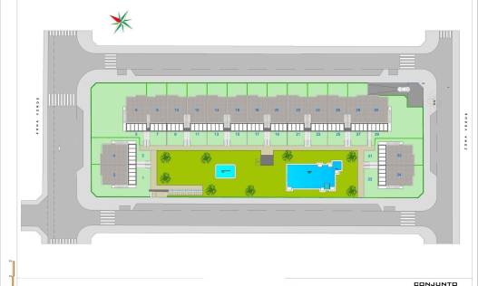Nieuwbouw - Townhouse / Semi-detached - Pilar de la Horadada - pueblo