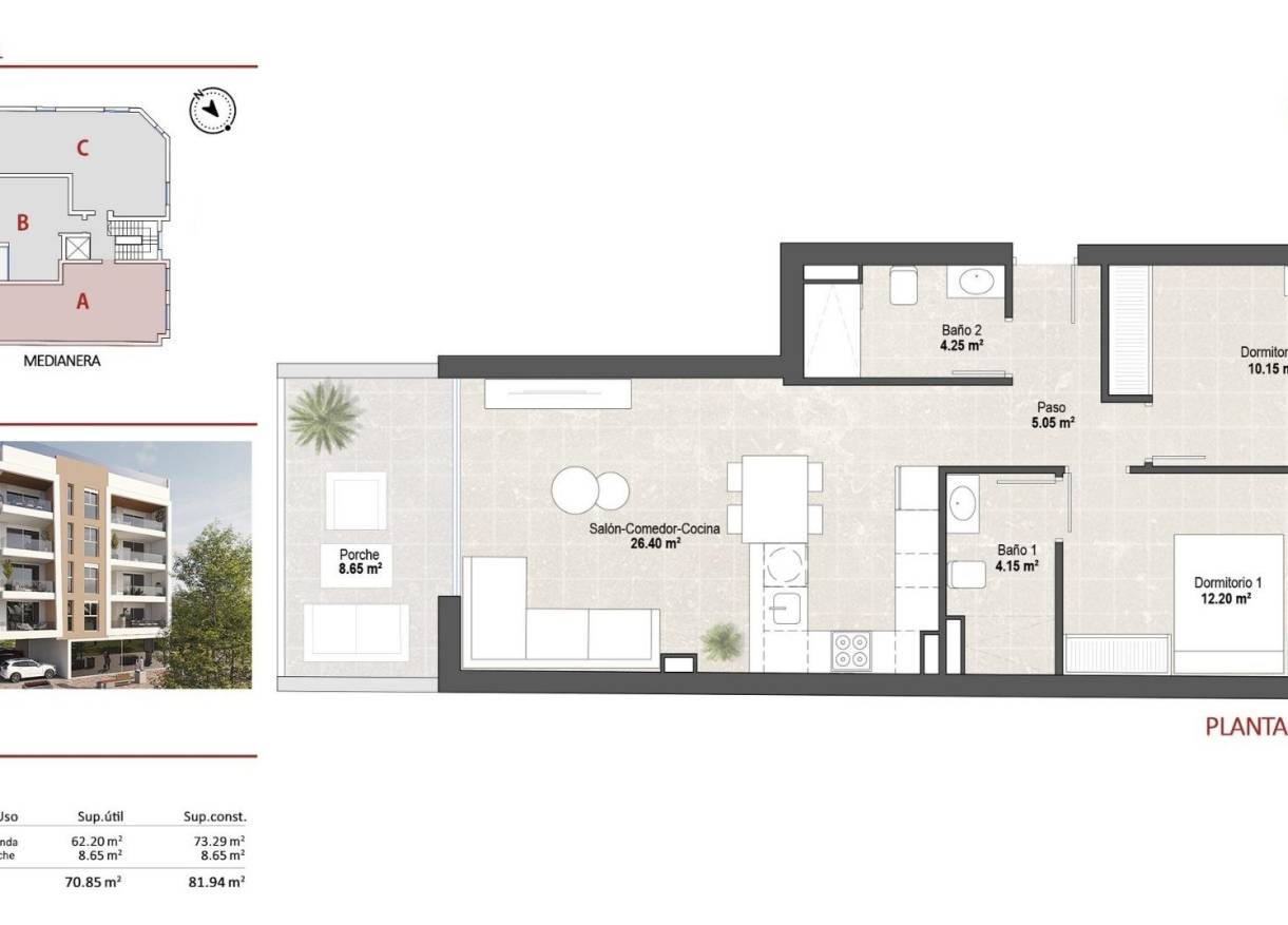 Nieuwbouw - Penthouse - San Pedro del Pinatar - Lo Pagán