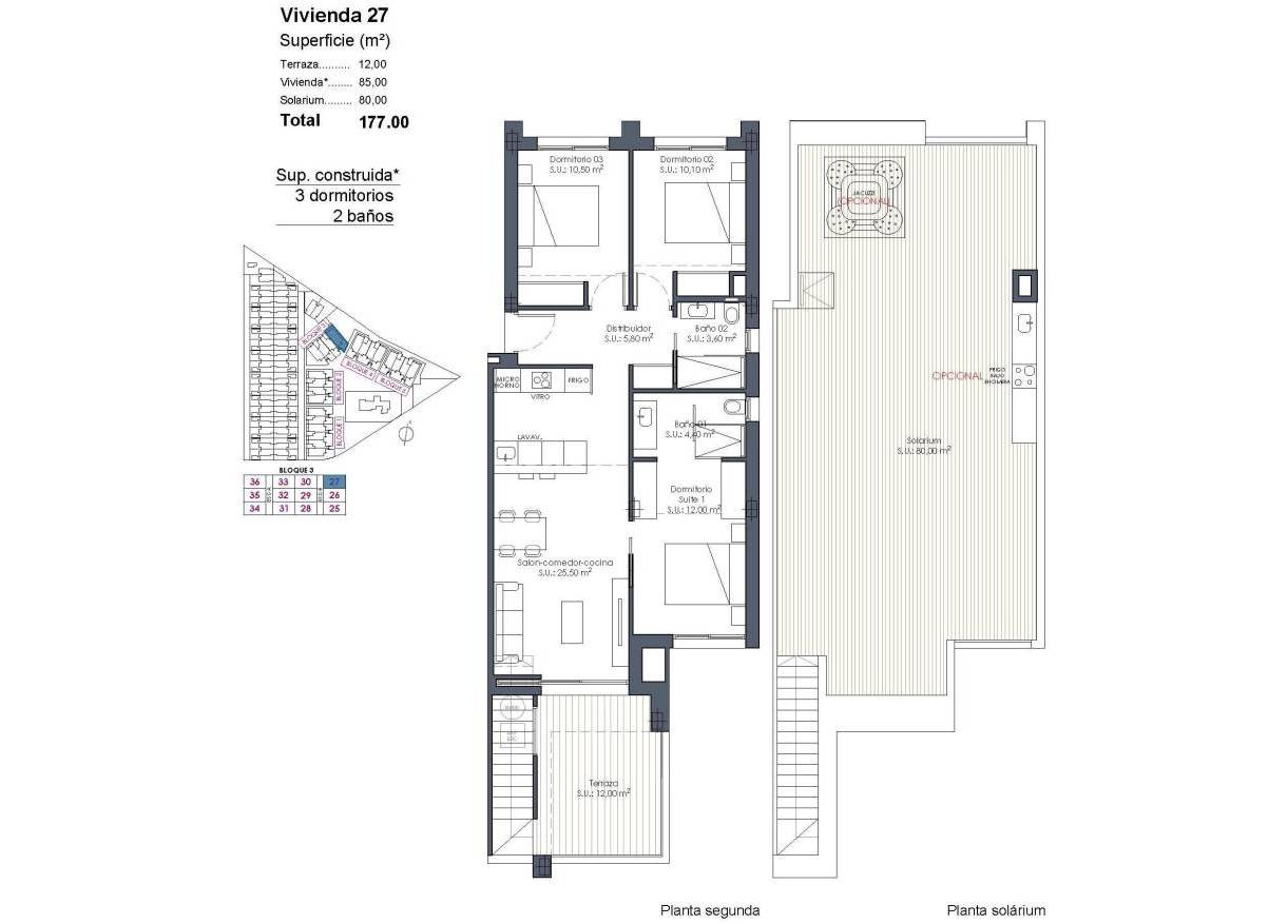 Nieuwbouw - Penthouse - Los Alcazares - Serena Golf