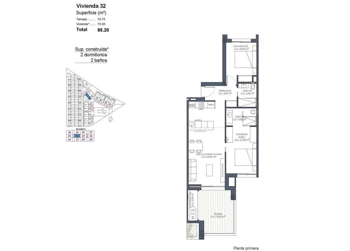 Nieuwbouw - Appartement - Los Alcazares - Serena Golf
