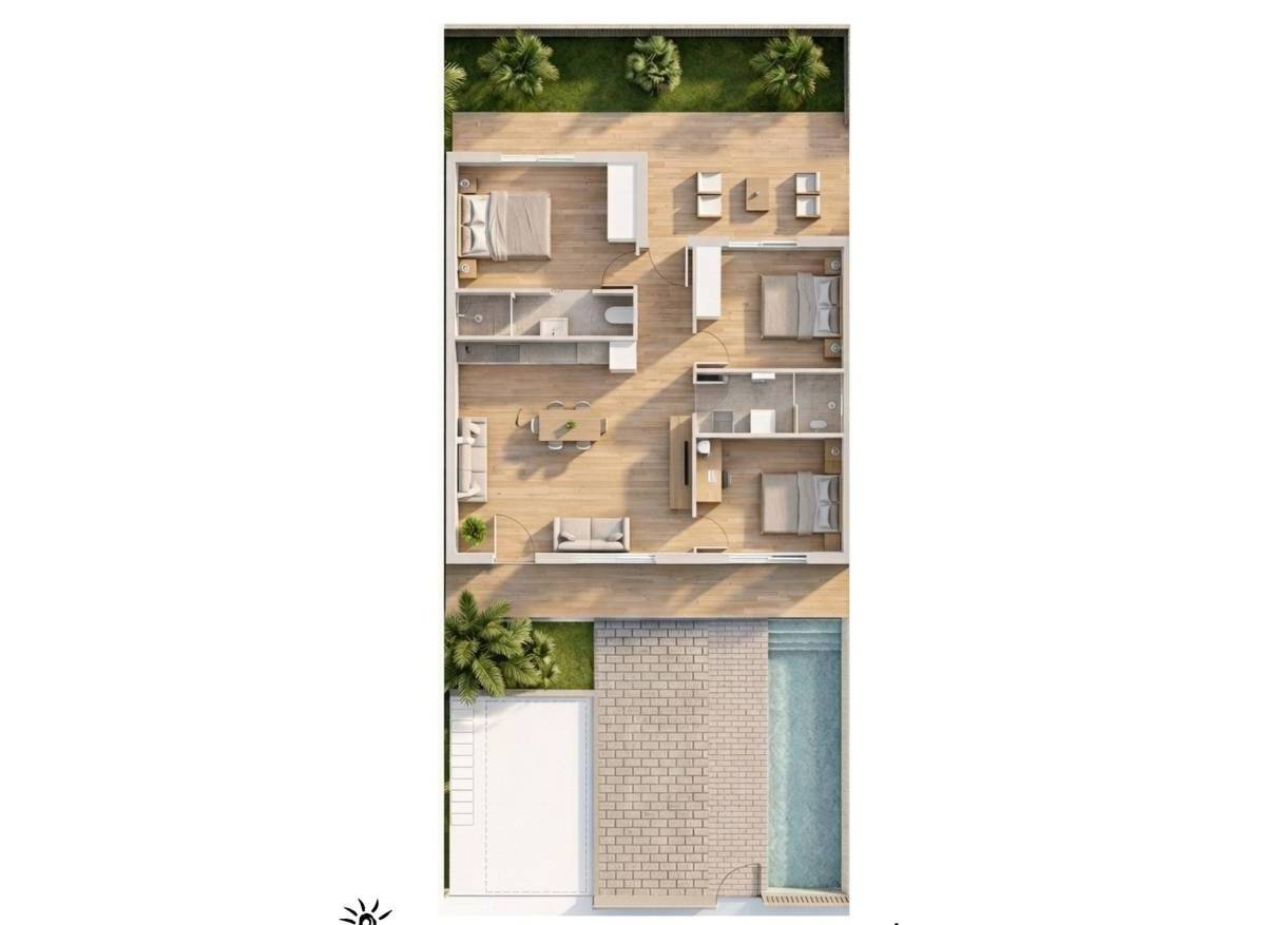 Nieuwbouw - Townhouse / Semi-detached - Pilar de la Horadada - parques de Andromeda