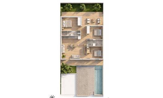 Nieuwbouw - Townhouse / Semi-detached - Pilar de la Horadada - parques de Andromeda