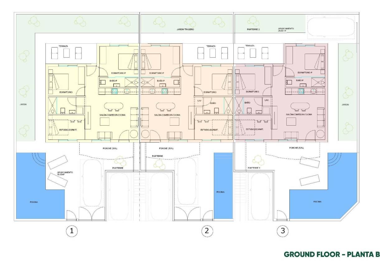 Nieuwbouw - Townhouse / Semi-detached - Pilar de la Horadada - parques de Andromeda