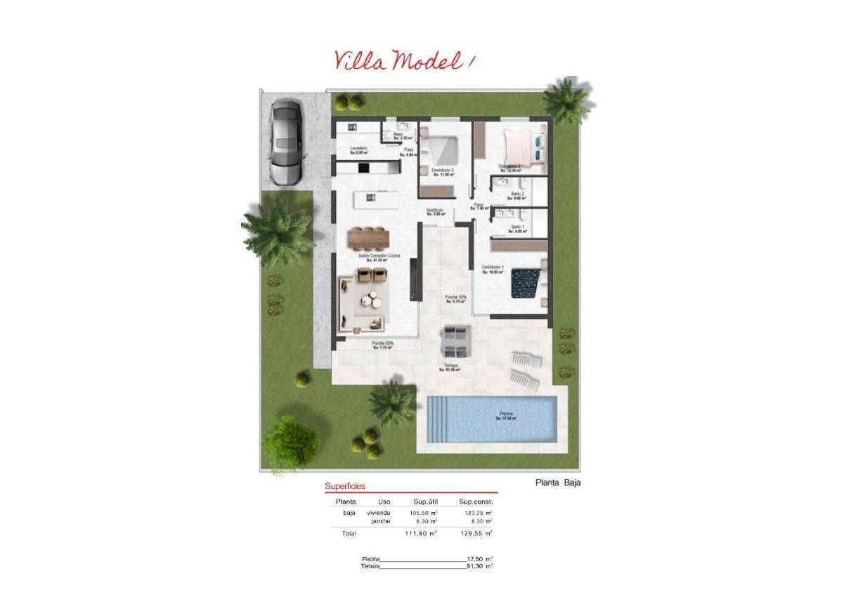 Nieuwbouw - Villa - Baños y mendigo - Altaona Golf